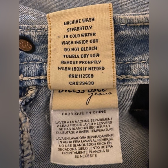 Miss Me Signature Straight Women's Jeans 28x33 Distressed JE8604TL - Picture 8 of 8